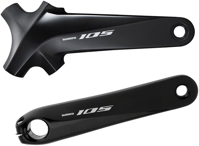 Load image into Gallery viewer, Shimano 105 FC-R7000 Crankset - 160mm 11-Speed W/O Rings 110 BCD Hollowtech Crank Arms Hollowtech II Spindle Interface BLK