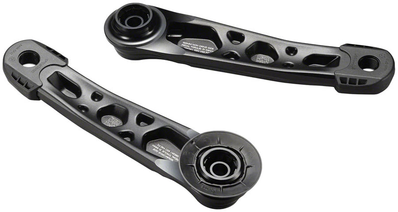Load image into Gallery viewer, e*thirteen Helix Race Alloy e*spec Crank Arm Set - Fazua Ride 60 18mm Offset 160mm Self Extractor BLK
