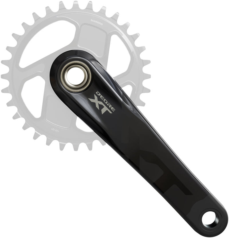 Load image into Gallery viewer, Shimano Deore XT FC-M8200 Crankset - 165mm 1x Direct Mount Hollowtech II Hollow-Forged Crankarms BLK