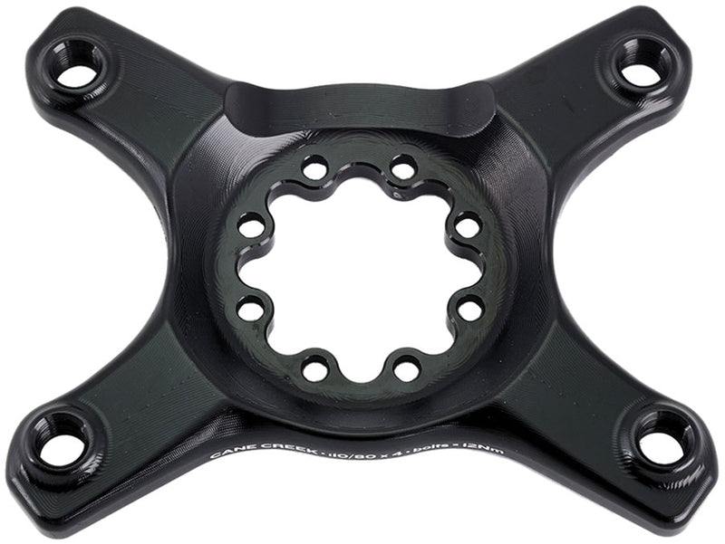 Load image into Gallery viewer, Cane Creek eeWings Chainring Spider - 4-Bolt 110 80 Asymmetric BCD 8-Bolt Mount Type Shimano GRX 1x 2x Systems BLK