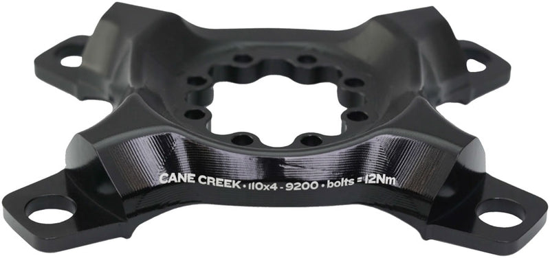 Load image into Gallery viewer, Cane Creek eeWings Chainring Spider - 4-Bolt 110 Asymmetric BCD 8-Bolt Mount Type For Shimano Dura-Ace 9200 BLK