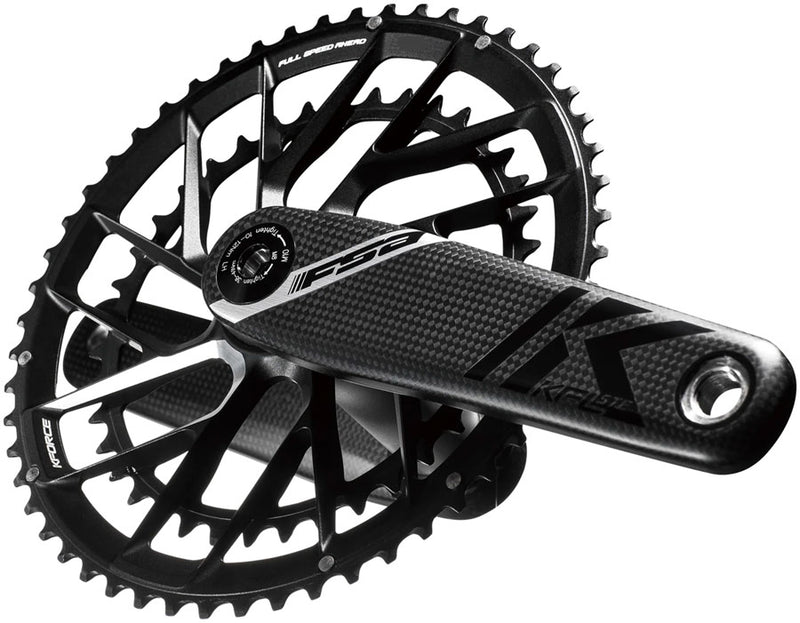 Load image into Gallery viewer, FSA K-Force Team Edition Crankset 2x 52/36T Chainrings 172.5mm Arm Length Direct Mount 386EVO Spindle – BLK
