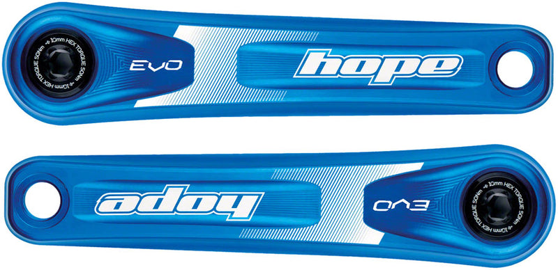 Load image into Gallery viewer, Hope Evo Crankset - 175mm Direct Mount 30mm Spindle For 135/142/141/148mm Rear Spacing Blue