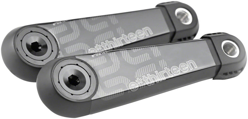 Load image into Gallery viewer, e*thirteen e*spec Race Carbon ebike Crank Arm Set - 165mm Brose S Mag Fazua Ride 50 Self Extractor BLK Carbon Fiber