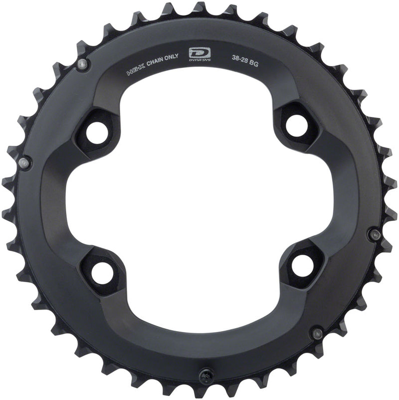 Load image into Gallery viewer, Shimano Deore FC-M6000 Chainring - 36t 10-Speed 96mm Asymmetric BCD 36-26t Set