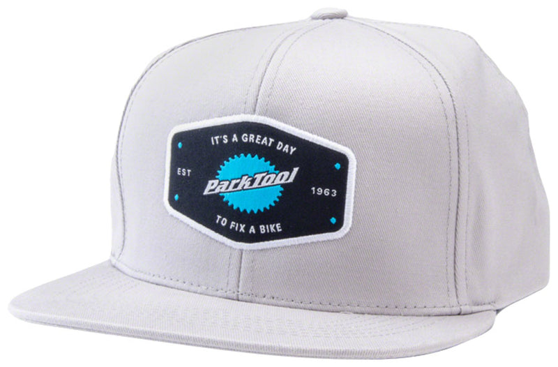 Load image into Gallery viewer, Park Tool HAT-10L Snapback Hat - Light Gray Standard
