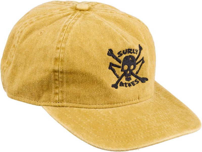 Load image into Gallery viewer, Surly Skullet Strap Back Hat - Mustard One Size