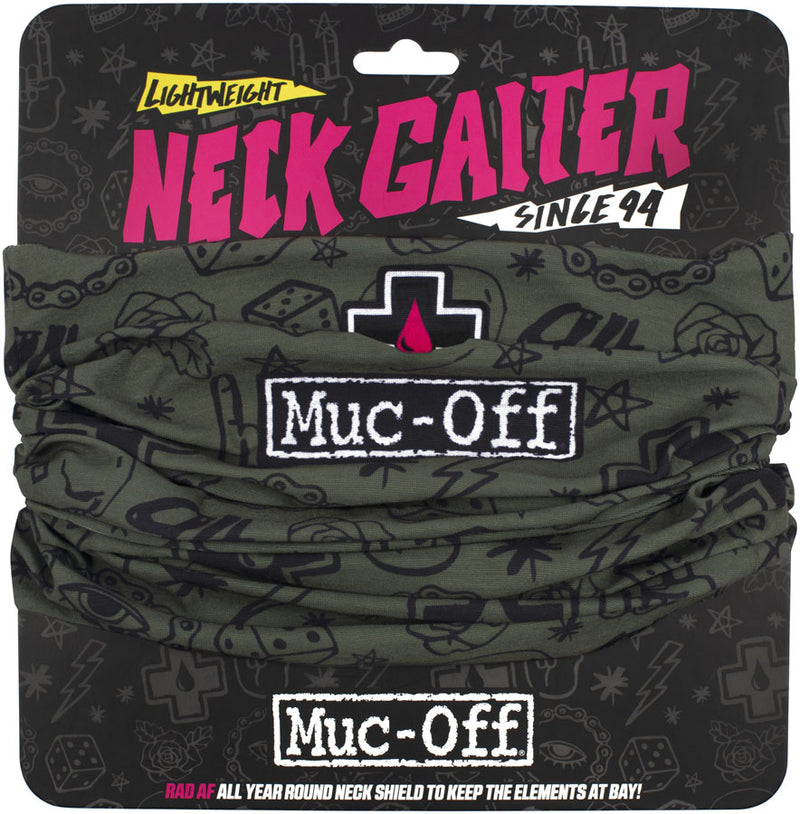 Load image into Gallery viewer, Muc-Off Lightweight Neck Gaiter - Green Punk