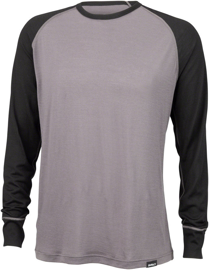 Load image into Gallery viewer, Surly Merino Raglan T-Shirt - Gray/Black MD