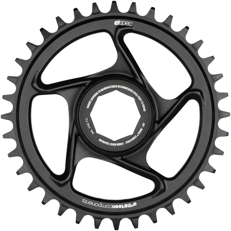 Load image into Gallery viewer, e*thirteen e*spec Aluminum Direct Mount Chainring 36t for Brose S Mag Black