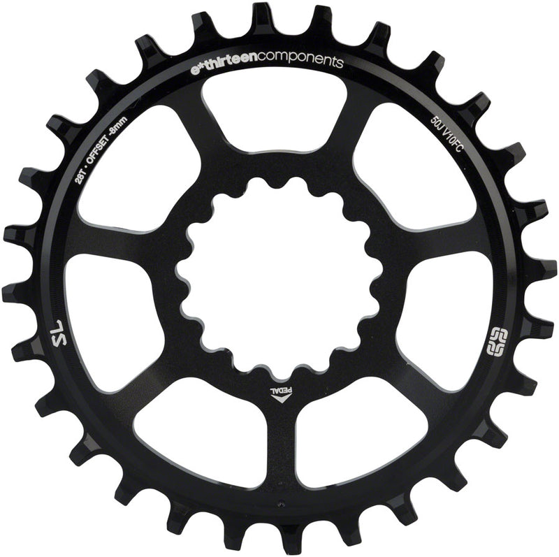 Load image into Gallery viewer, e*thirteen Direct Mount SL Guidering - 10/11/12-speed 30T Narrow Wide Black