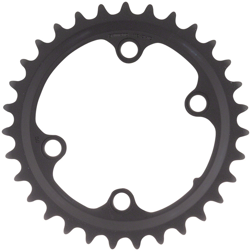 Load image into Gallery viewer, Shimano GRX RX810 Chainring - 31t 80 BCD 4-Bolt 11-Speed Black