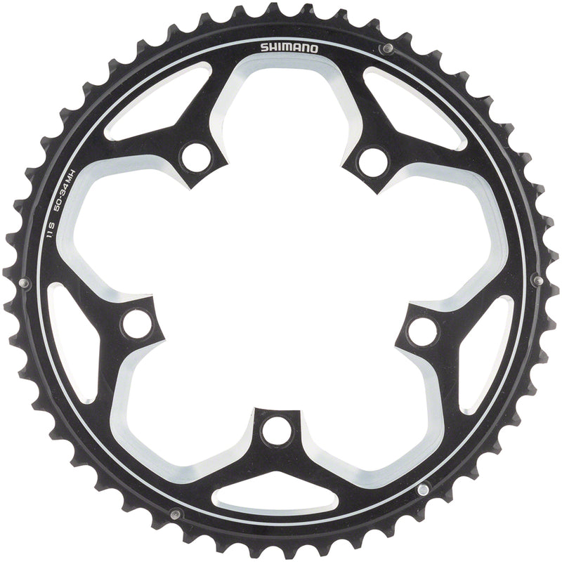 Load image into Gallery viewer, Shimano RS500 Chainring - 52t 110 BCD 5-Bolt 11-Speed Black