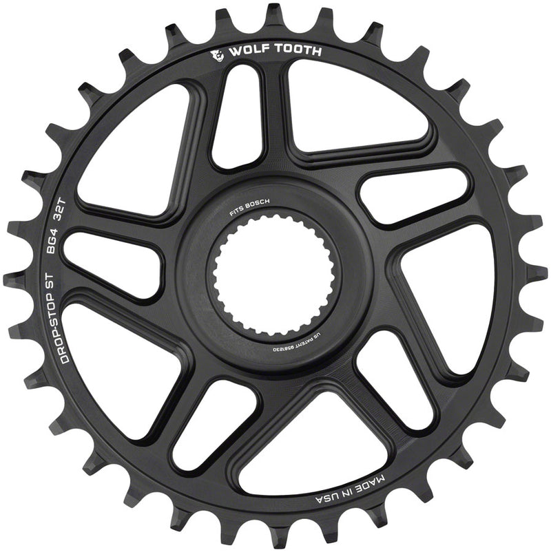 Load image into Gallery viewer, Wolf Tooth Bosch Gen 4 Direct Mount Chainring - Drop-Stop ST 34T Black