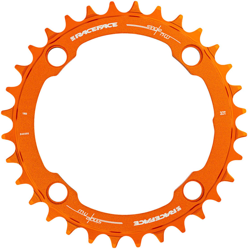 Load image into Gallery viewer, RaceFace 1x Narrow Wide Chainring - 36t 104 BCD 10-12 Speed 7075 Aluminum Orange