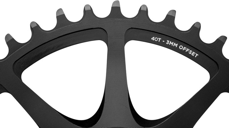 Load image into Gallery viewer, Cane Creek Direct Mount Chainring - 40t 8-Bolt Direct Mount 3mm Offset Black