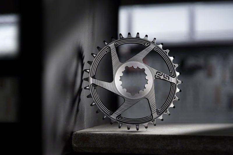 Load image into Gallery viewer, e*thirteen Helix R Chainring - 32t 11/12-Speed 3mm Offset SRAM 3-Bolt DM BLK