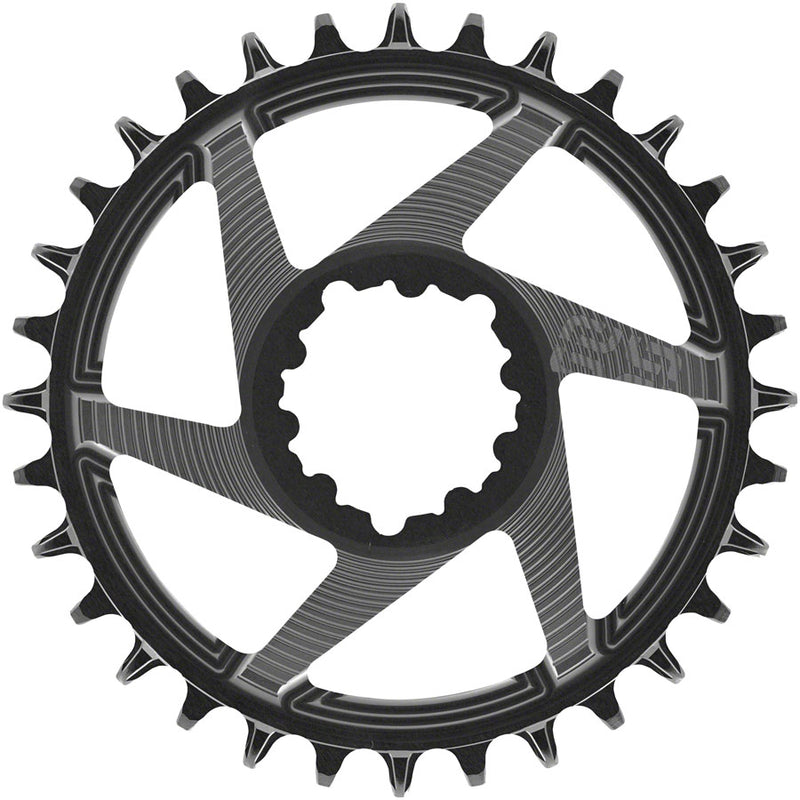 Load image into Gallery viewer, e*thirteen Helix R Chainring - 32t 11/12-Speed 3mm Offset SRAM 3-Bolt DM BLK