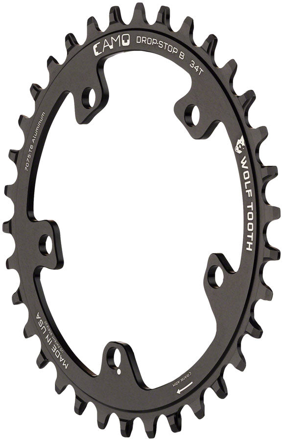 Load image into Gallery viewer, Wolf Tooth CAMO Aluminum Chainring - 32t Wolf Tooth CAMO Mount Drop-Stop B BLK
