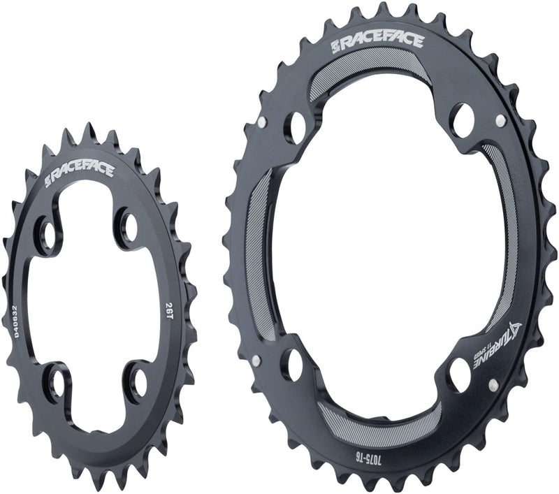Load image into Gallery viewer, RaceFace Turbine 11-Speed Chainring: 64/104mm BCD 28/38t Black