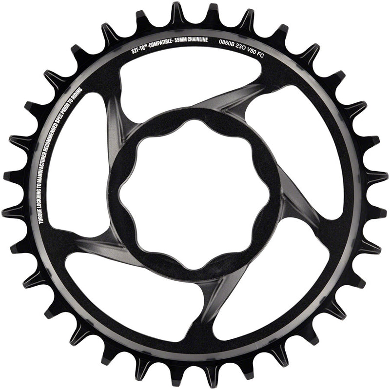 Load image into Gallery viewer, e*thirteen e*spec Direct Mount Chainring - 32t 11/12 Speed For TQ CL55 Black