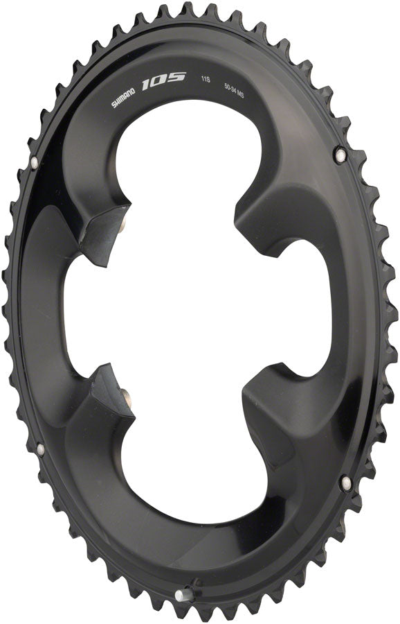 Load image into Gallery viewer, Shimano 105 FC-R7000 53t 4x110 bcd Asymmetric Chainring Black