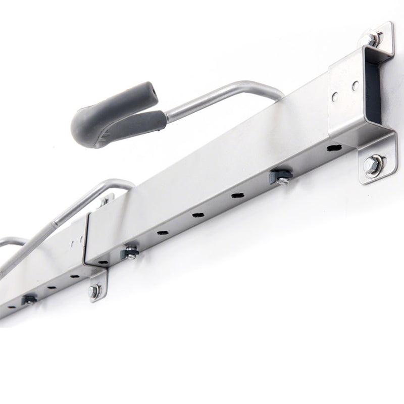 Load image into Gallery viewer, Delta Heavy Duty Track Rack Wall Mount Bike Rack - 6-Bike Silver