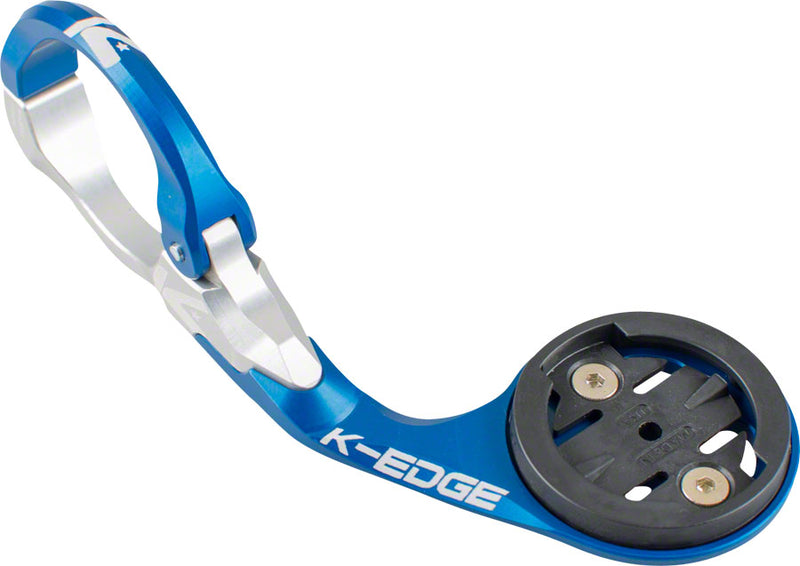 Load image into Gallery viewer, K-EDGE Garmin Race Handlebar Mount: 31.8mm Blue/Silver