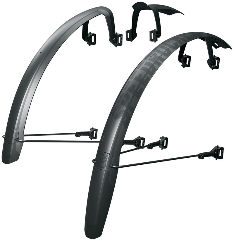 Load image into Gallery viewer, SKS Speedrocker XL Fender Set - 700 x 40-52mm Black