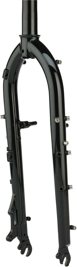 Load image into Gallery viewer, Surly Troll Fork: 26" QR 1-1/8" Straight Steerer Black