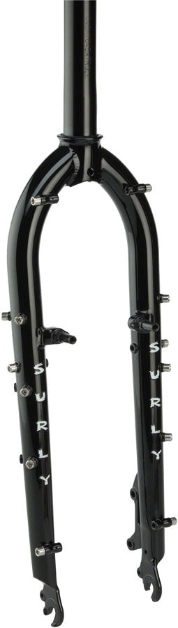 Load image into Gallery viewer, Surly Troll Fork: 26" QR 1-1/8" Straight Steerer Black