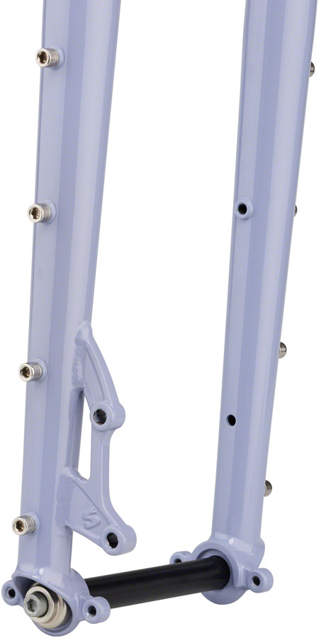 Load image into Gallery viewer, Surly Dinner Fork - 27.5" 15x110mm Thru-Axle 1-1/8" Straight Steerer 420mm Axle To Crown Steel Purple Dust Bunny