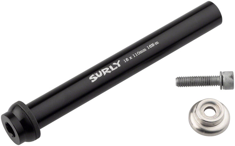 Load image into Gallery viewer, Surly Front Thru-Axle - 15x110 mm Chromoly Black
