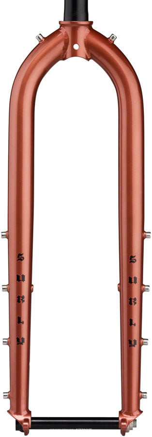 Load image into Gallery viewer, Surly Dinner Fork - 29" 15x110mm Thru-Axle 1-1/8" Straight Steerer 485mm Axle To Crown Steel Chester Copperpot