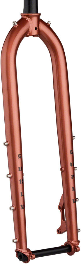 Load image into Gallery viewer, Surly Dinner Fork - 29" 15x110mm Thru-Axle 1-1/8" Straight Steerer 485mm Axle To Crown Steel Chester Copperpot