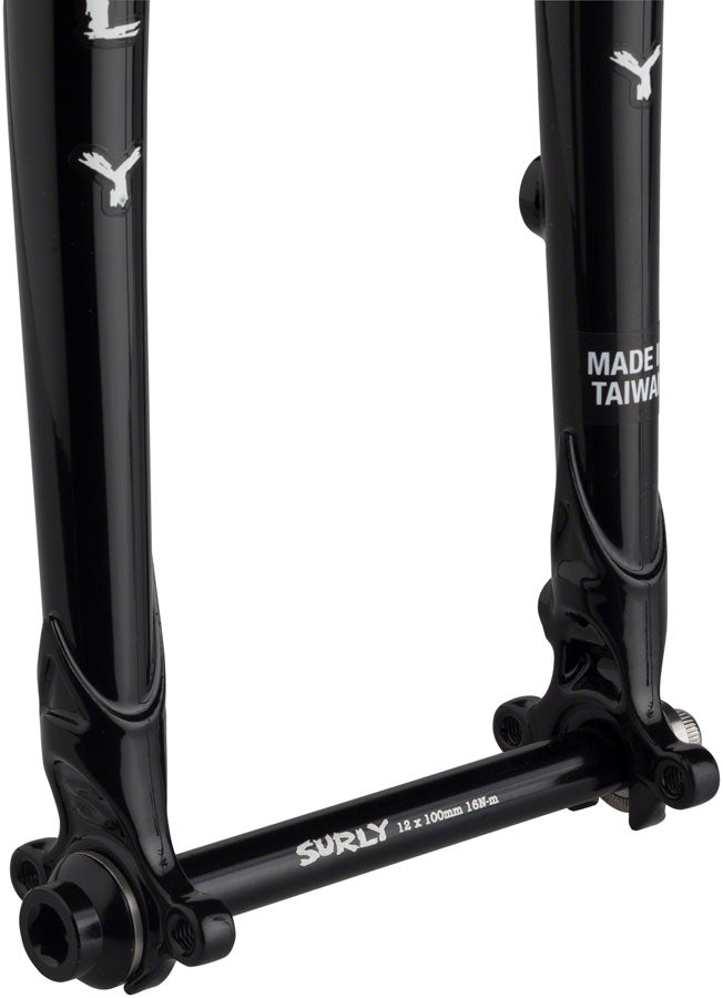 Load image into Gallery viewer, Surly Midnight Special Fork - 650b/700c 12x100mm Thru-Axle 1-1/8" Straight Steerer Steel 50mm Offset BLK