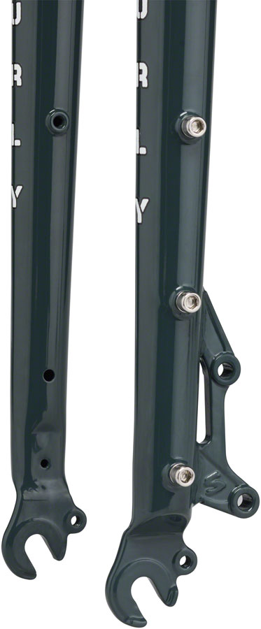 Load image into Gallery viewer, Surly Cocktail Fork - 27.5" / 29" QRx100mm 1-1/8" Straight Steerer 445mm Axle To Crown Steel Orlok's Shadow