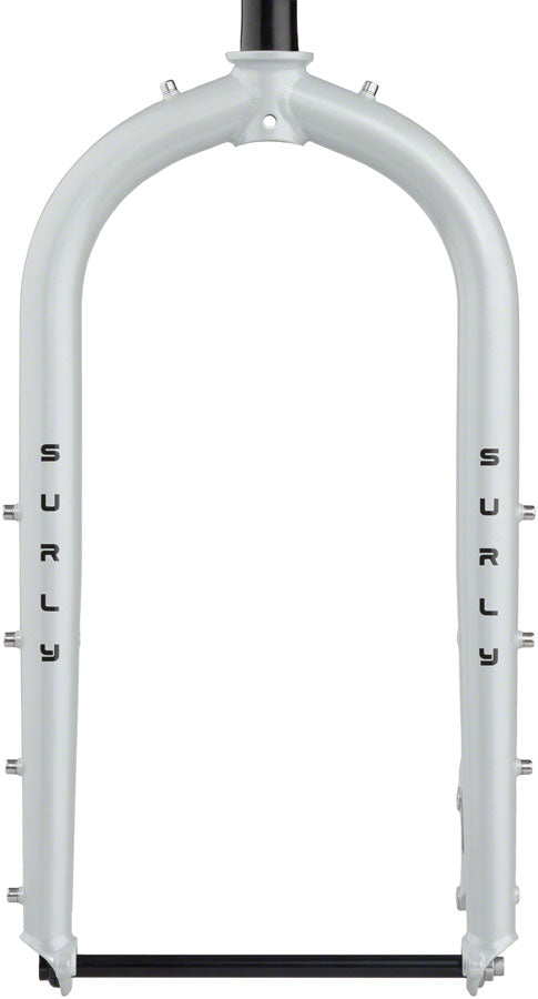 Load image into Gallery viewer, Surly Moonlander Fork - 24" Steel 12 x 197mm 1-1/8" Straight Steerer Lunar Dust Gray