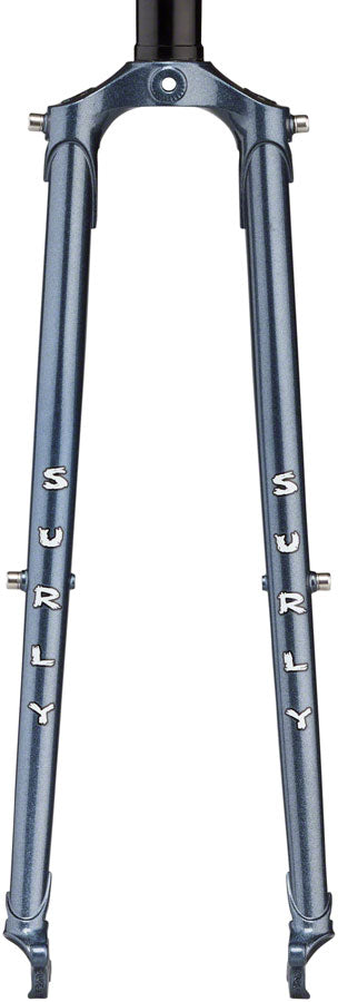 Load image into Gallery viewer, Surly Straggler Fork - 650b QRx100mm 1-1/8" Straight Steerer 380mm Axle To Crown Steel Cold Steel Blue