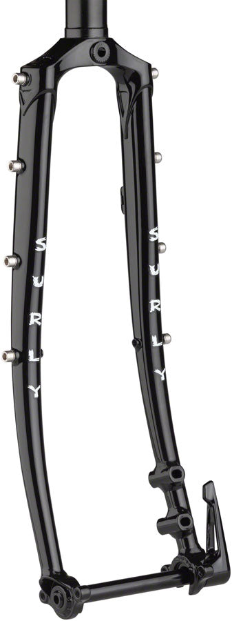 Load image into Gallery viewer, Surly Disc Trucker Fork - 26" 1-1/8" Straight 100x12 mm Thru-Axle Steel Disc BLK