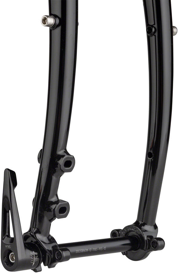 Load image into Gallery viewer, Surly Disc Trucker Fork - 700c 1-1/8" Straight 100x12 mm Thru-Axle Steel Disc BLK