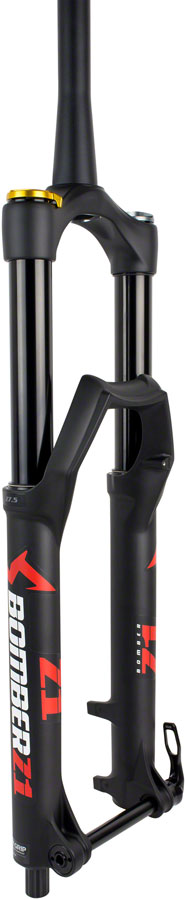 Load image into Gallery viewer, Marzocchi Bomber Z1 Suspension Fork - 27.5" 170 mm 15 x110 mm 44 mm Offset Matte BLK GRIP Sweep Adjust