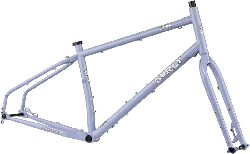 Load image into Gallery viewer, Surly Grappler Frameset - 27.5" Steel Purple Dust Bunny Large