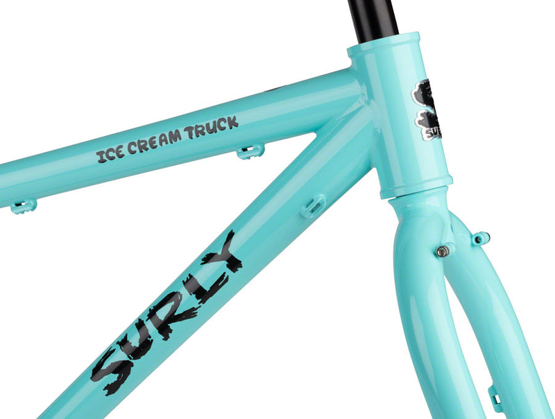 Load image into Gallery viewer, Surly Ice Cream Truck Fat Bike Frameset - 26" Steel Safety Mask Blue Small