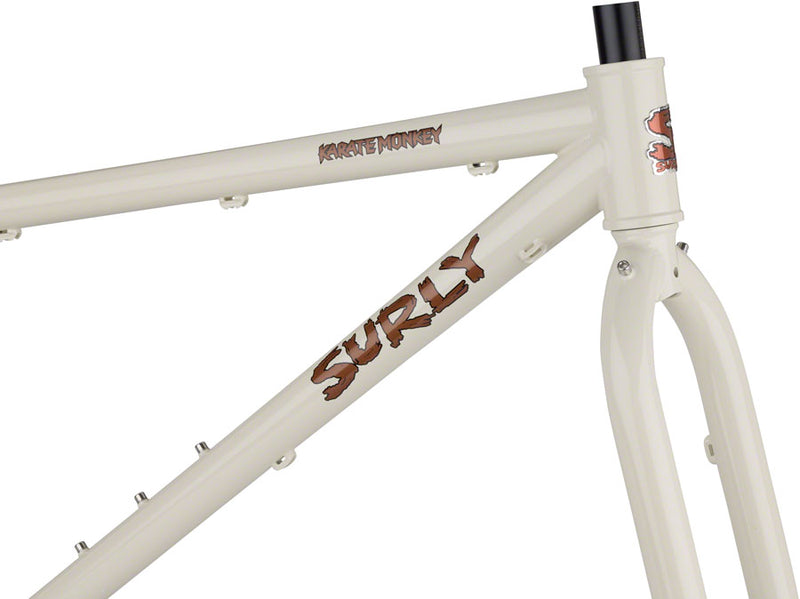 Load image into Gallery viewer, Surly Karate Monkey Frameset - 27.5" Steel Snow Mold White Medium