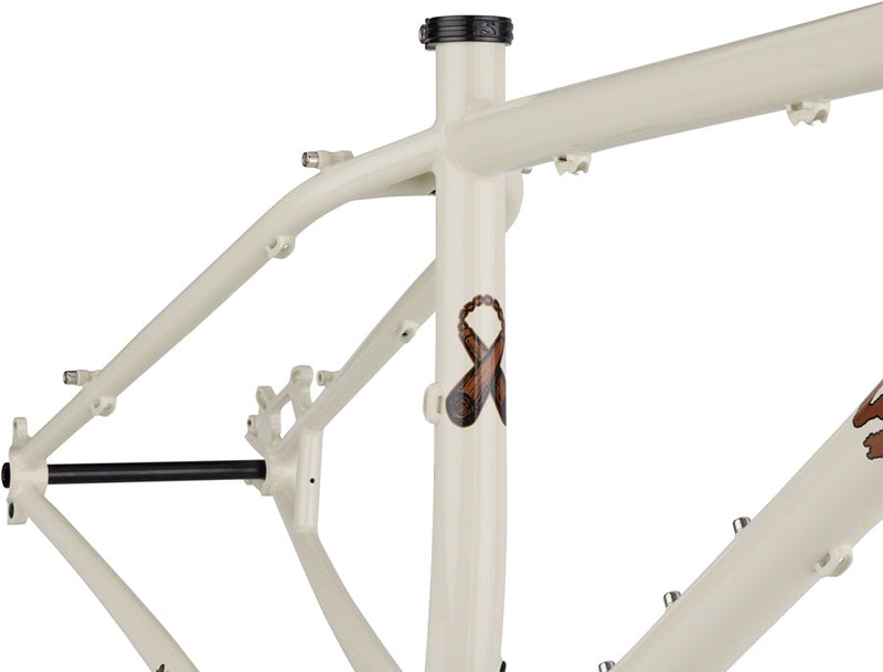Load image into Gallery viewer, Surly Karate Monkey Frameset - 27.5" Steel Snow Mold White Medium