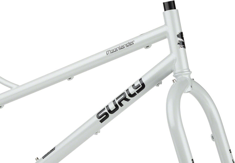 Load image into Gallery viewer, Surly Moonlander Fat Tire Bike Frameset - 24" Steel Lunar Dust Gray Large