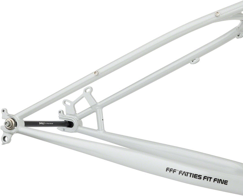 Load image into Gallery viewer, Surly Moonlander Fat Tire Bike Frameset - 24" Steel Lunar Dust Gray Small
