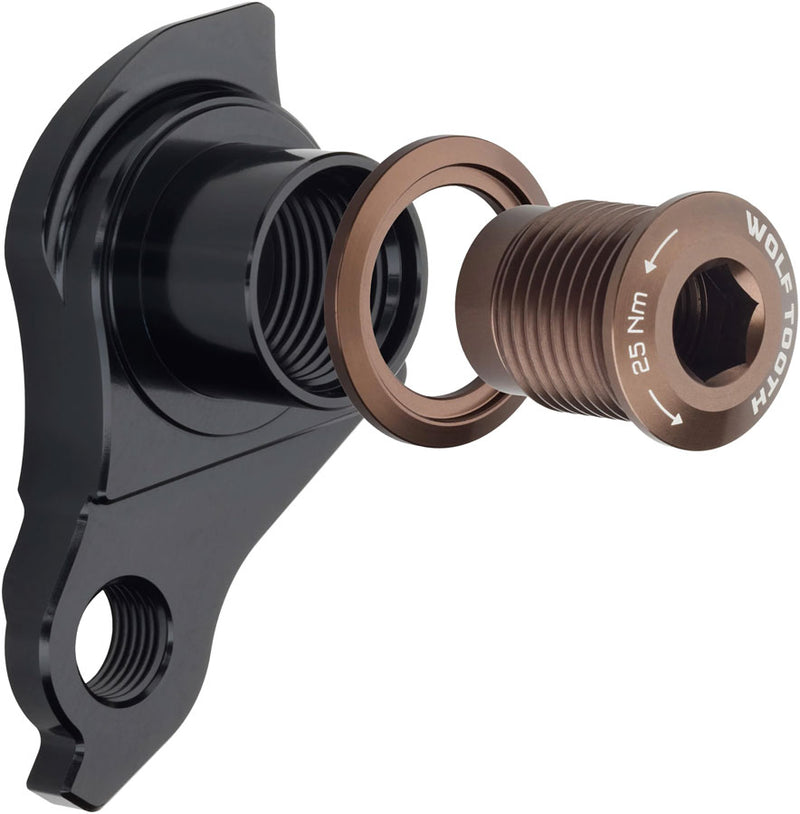 Load image into Gallery viewer, Wolf Tooth Universal Derailleur Hanger - For UDH Equipped Frames Espresso