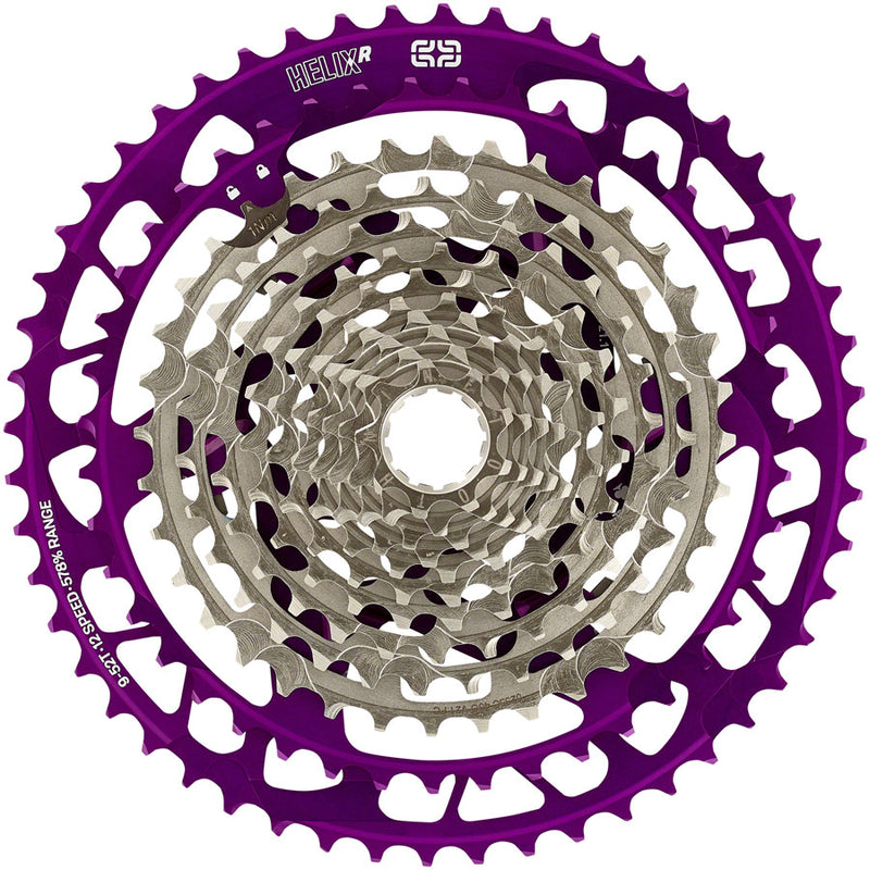 Load image into Gallery viewer, e*thirteen Helix Race Cassette - 12-Speed 9-52t Eggplant